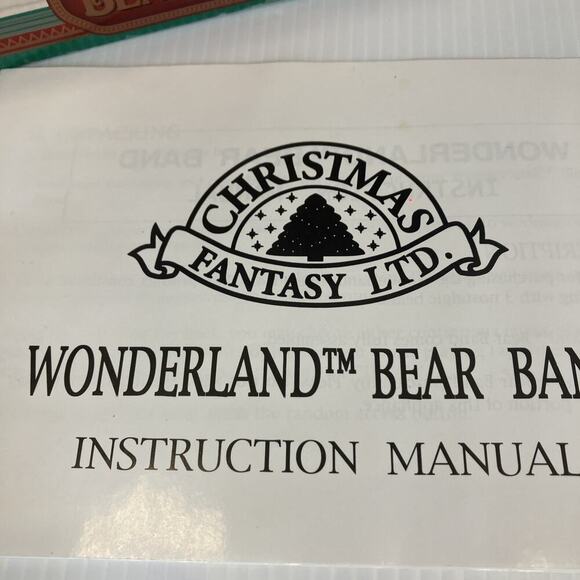 VINTAGE 1997 WONDERLAND BEAR BAND ANIMATED PLAYS 12 TUNES - Picture 6 of 16